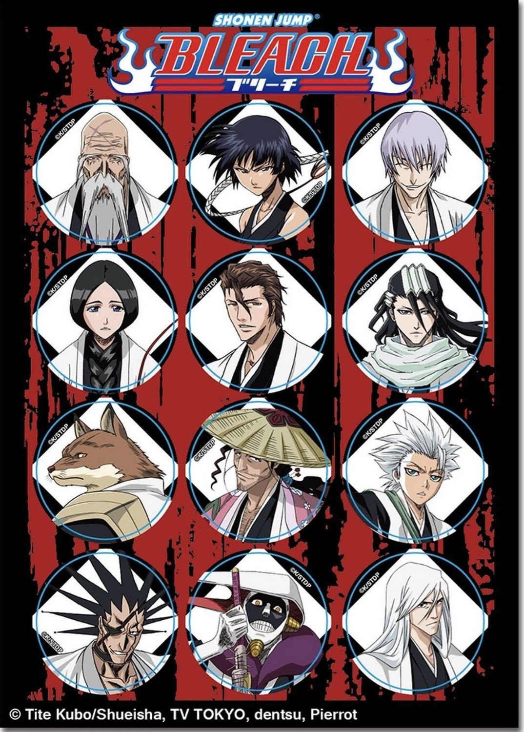 Bleach - Shinigami Captains - Sticker Set