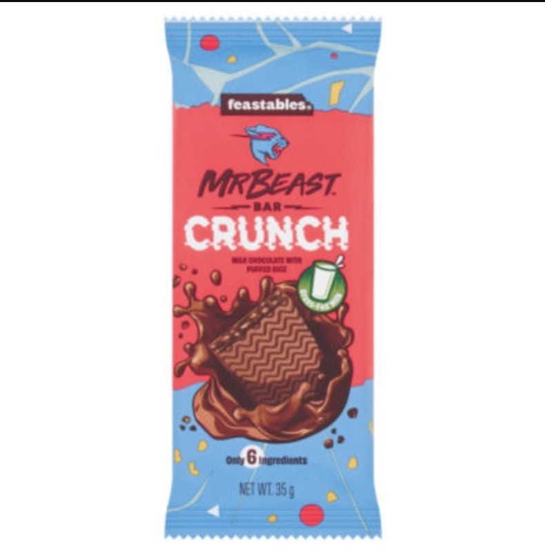Mr Beast Crunch Milk Chocolate Bar 35g