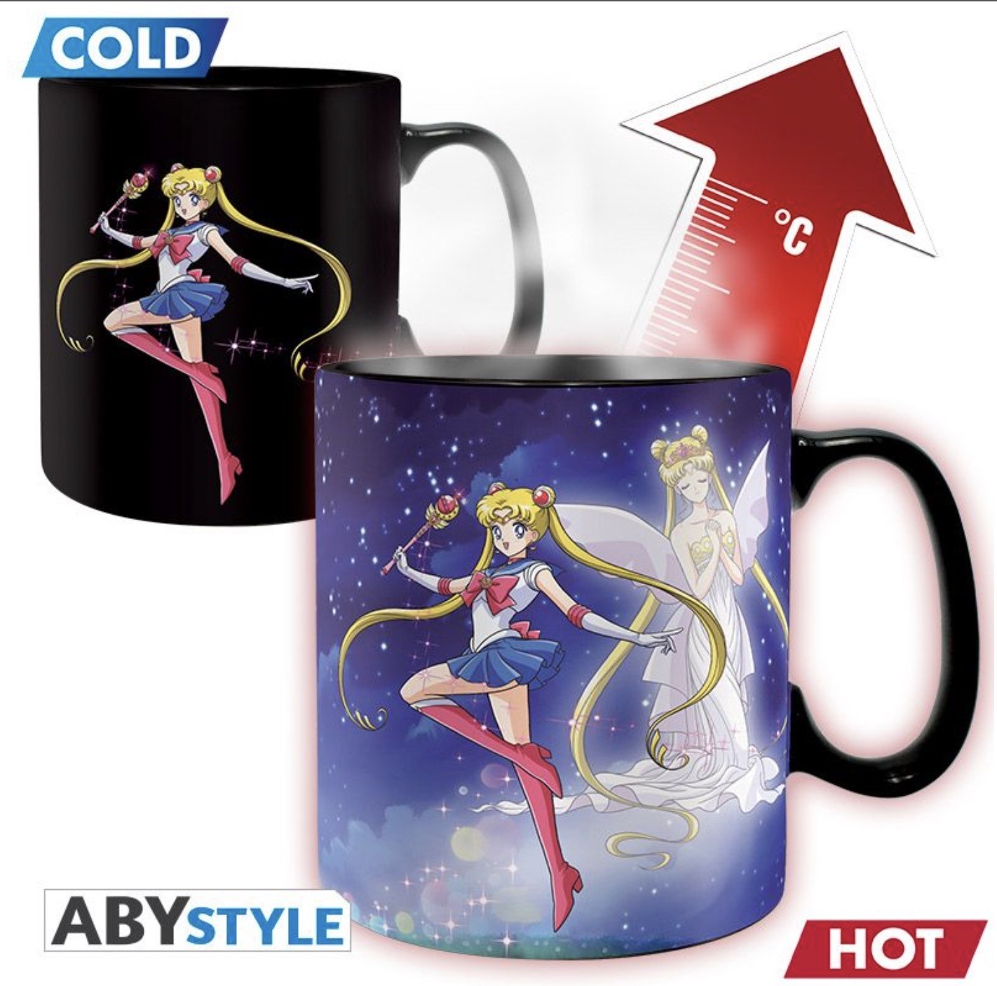 Sailor Moon - Heat Mugs 460ml - Sailor & Chibi