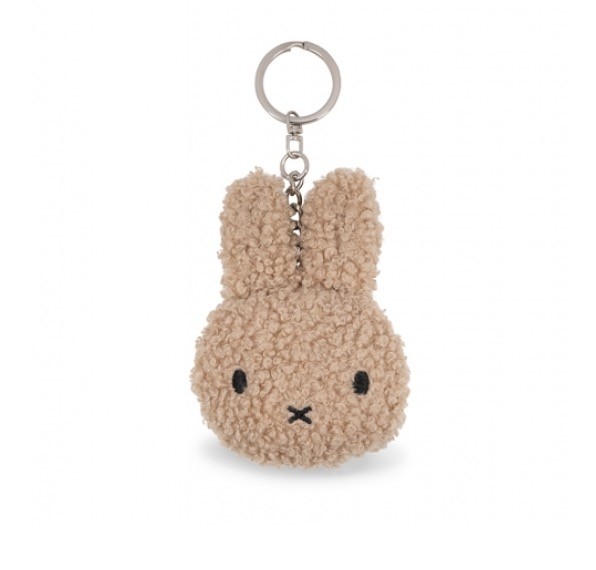 Miffy - Plush Keychain - Flat Teddy Beige - 4 Inches