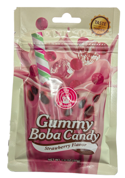 OB Gummy Boba Candy Strawberry 50g