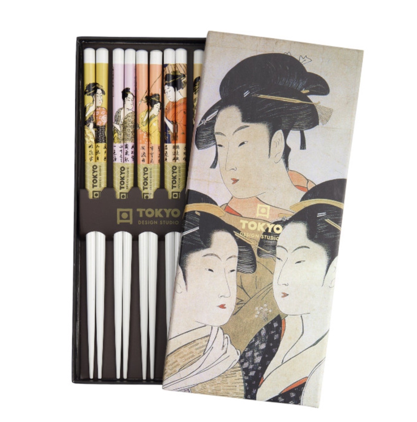 Chopstick Gift Set Geisha White