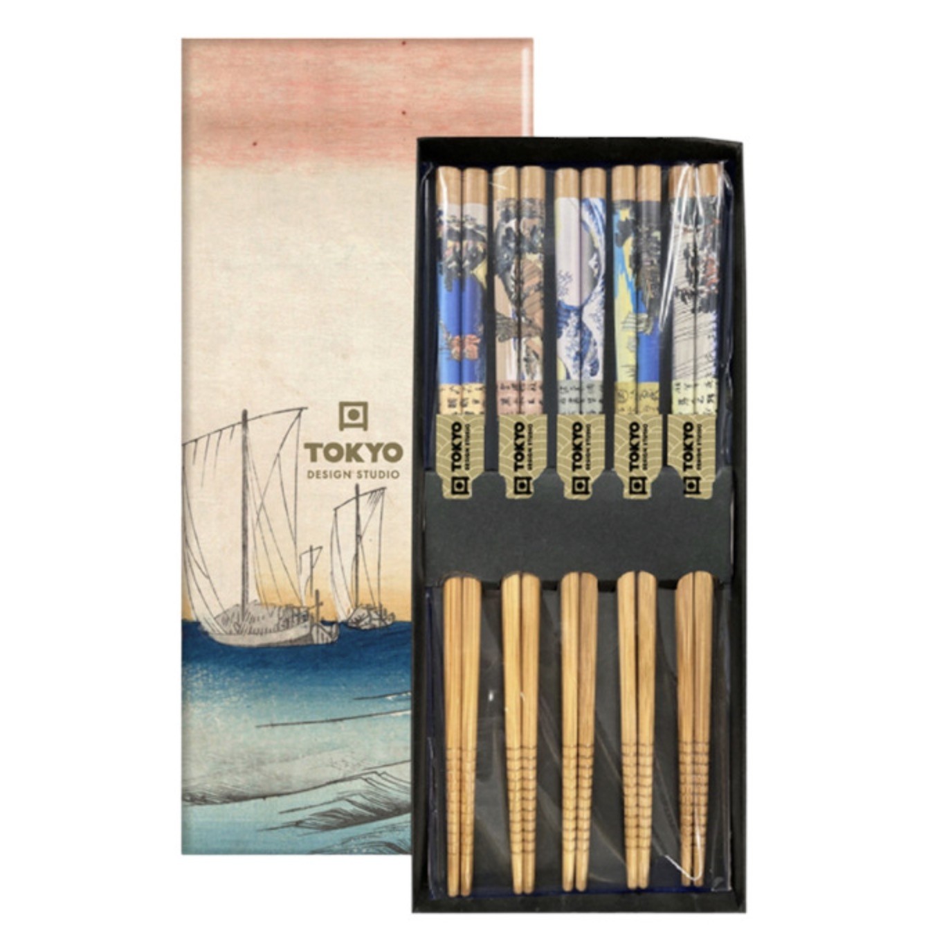Chopstick Gift Set Woodblock
