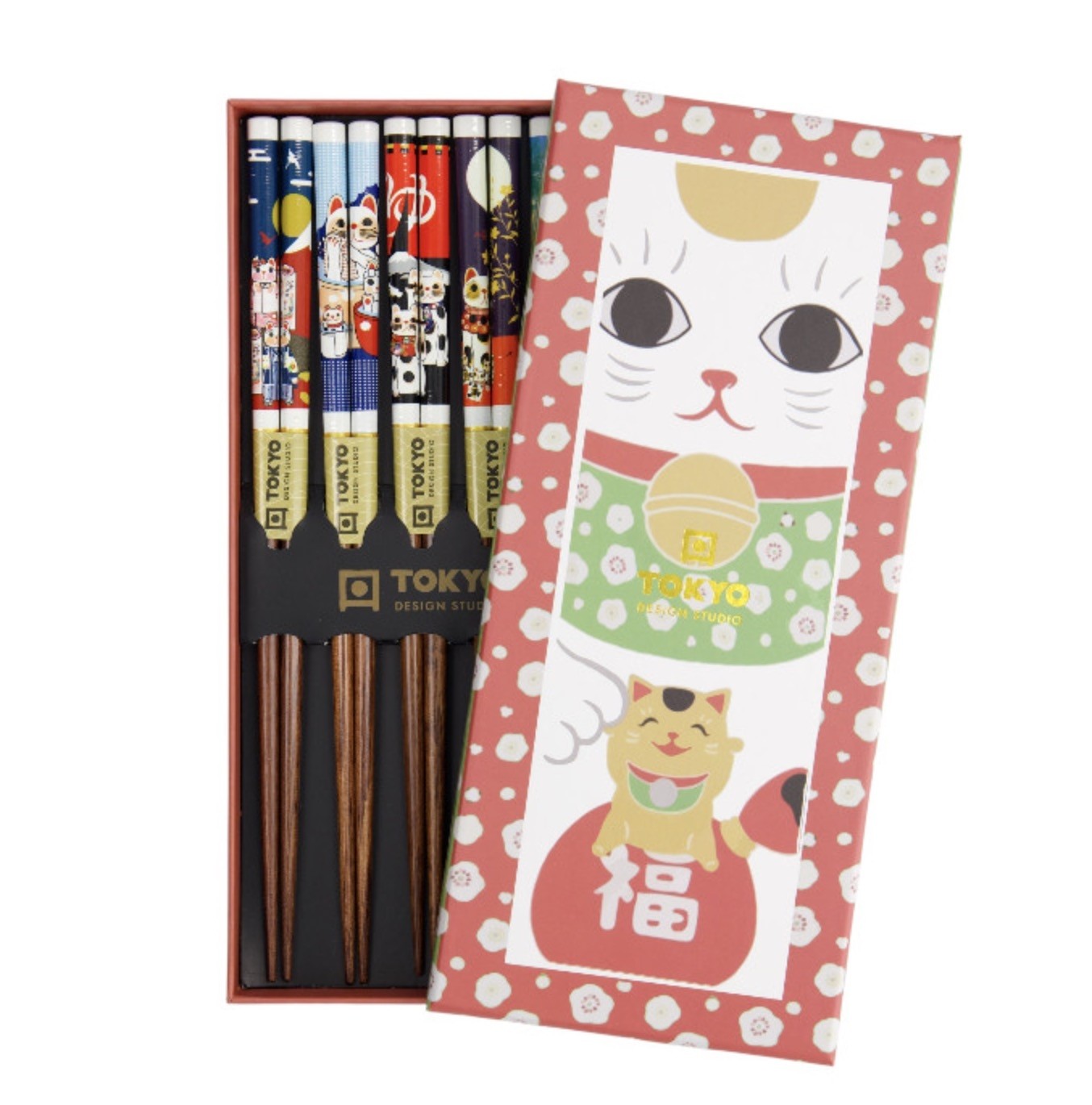 Chopstick Gift Set Lucky Cats B