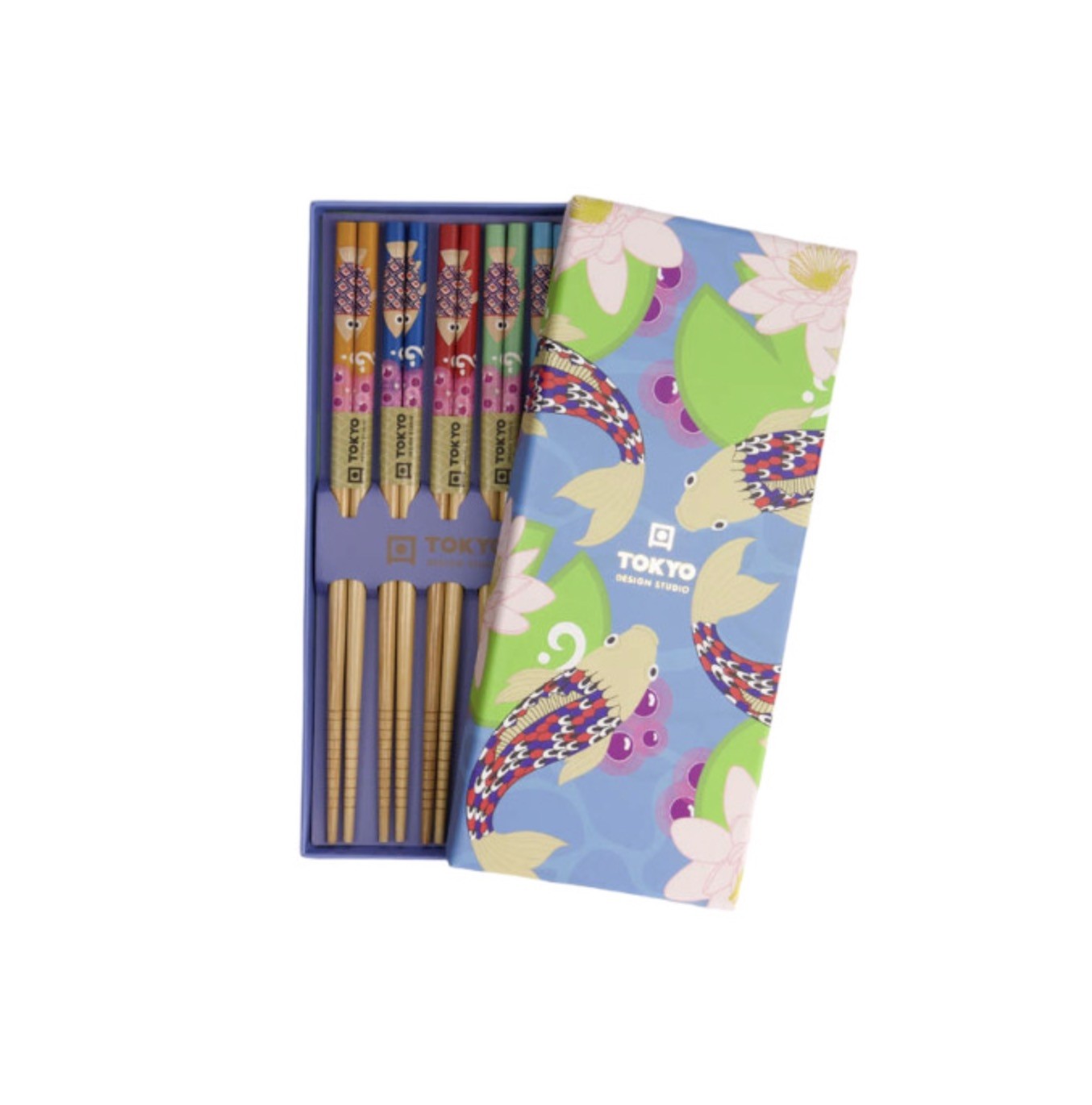 Chopstick Gift Set Blue Lotus