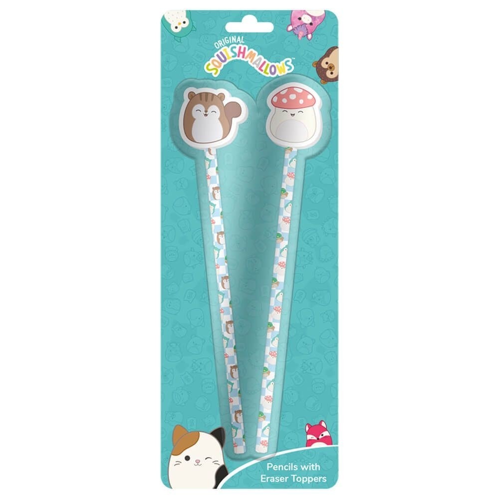 Squishmallows Cottage Cute Pencil & Eraser Toppers