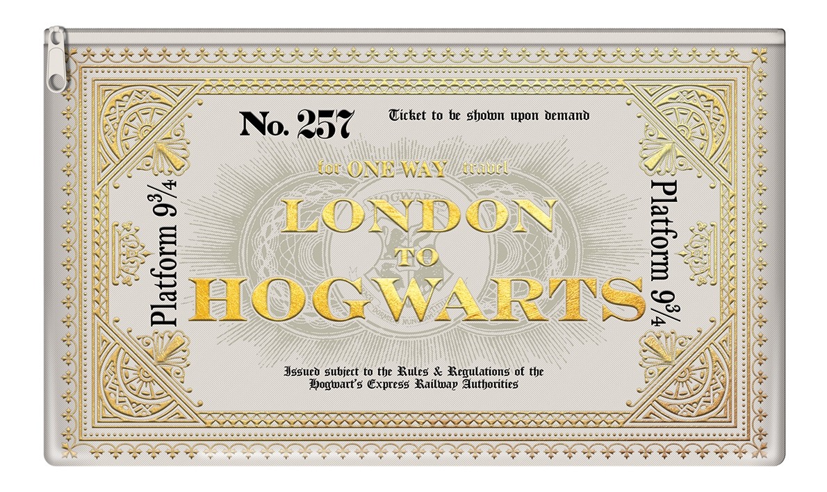 Harry Potter (Hogwarts Express Ticket) Unfilled Pencil Case 
