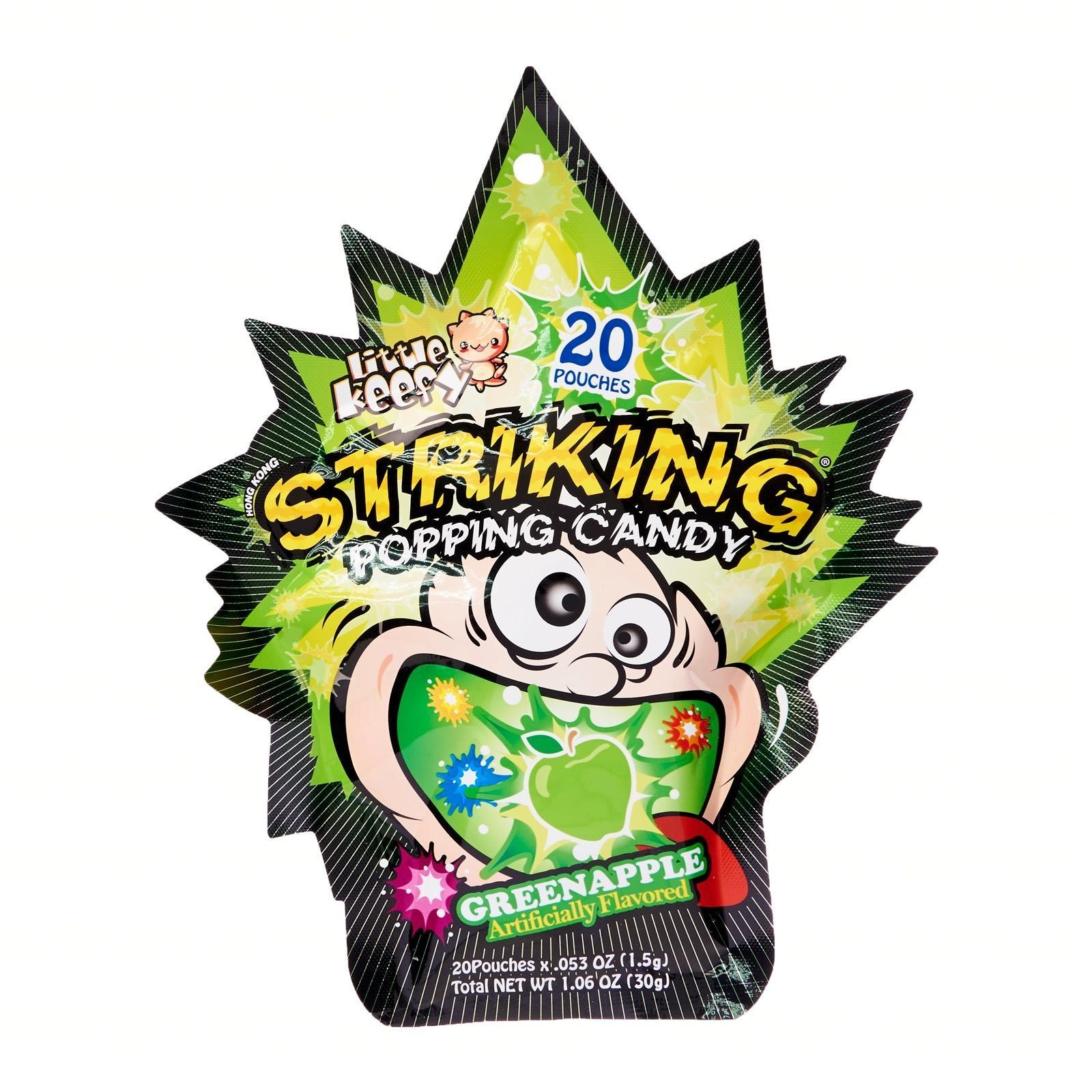 Striking Popping Candy Green Apple - 20 Poches 30g