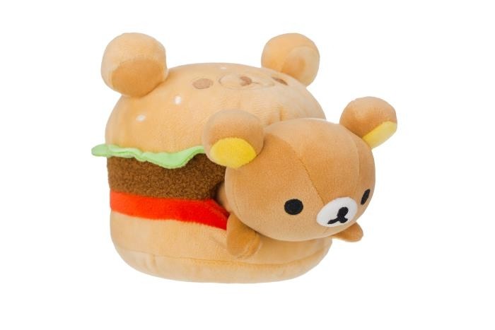 San-X Rilakkuma Plush Rilakkuma Burger 6 Inches 1