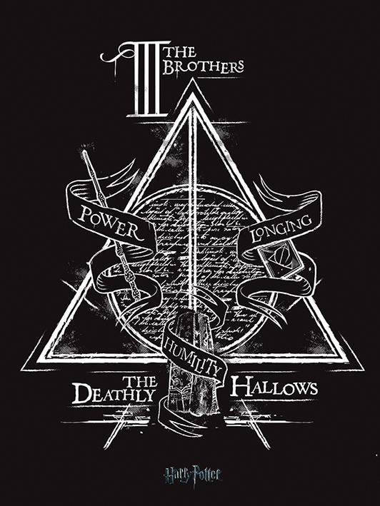 Harry Potter Large Canvas Print Deathly Hallows