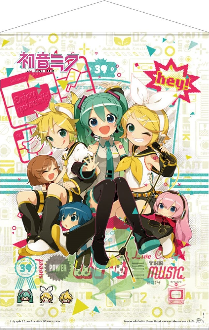 Vocaloid Wall Scroll Hey! Piapro Characters 50 x 70 cm