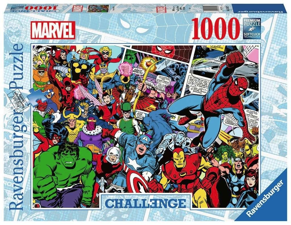Marvel Challenge Jigsaw Puzzle - Comics 1000pcs
