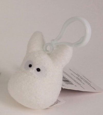Studio Ghibli Plush Backpack Clip Totoro White 6 cm