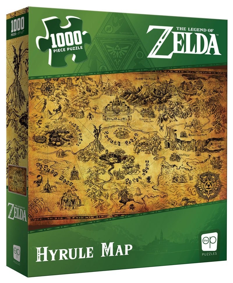The Legend of Zelda Jigsaw Puzzle - Hyrule Map 1000pc
