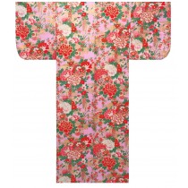 Ladies Yukata - Ball with Peony Thread - Pink