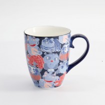 Kawaii Lucky Daruma Lucky Cat Mug W/Giftbox 8.5x10.2cm 340ml