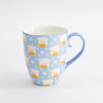 Kawaii Lucky Cat Mug W/Giftbox Blue 8.5x10.2cm 340ml