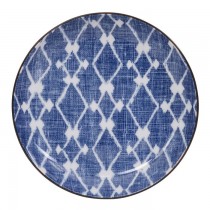 Shibori Blue Plate 15.5x2.5cm