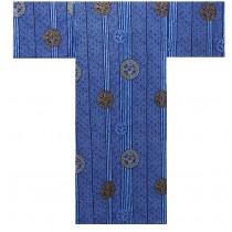 Mens Yukata - Ancient Coins - Blue