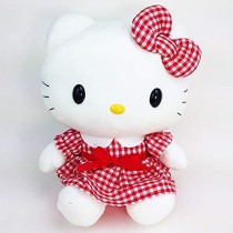 Sanrio Plush Doll Hello Kitty Checker Dress 38cm