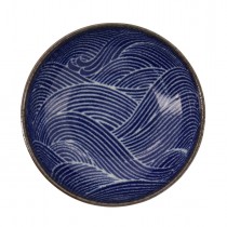 Seigaiha Blue Bowl 12.5x4.2cm 300ml 1