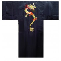 Mens Kimono - Flare Dragon - Black