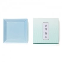 Shoyeido - Square Ceramic Incense Tray - Light Blue