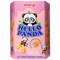 Meiji Hello Panda Strawberry Flavoured Biscuits (26g x 10 packets) 260g