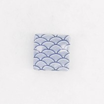 Chopsticks Rest Square  Wave Blue