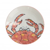 Seafood Deep Plate 21.7x5.2cm 900ml Crab Red