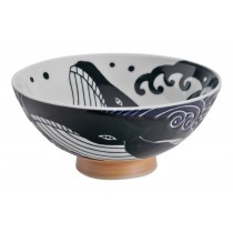 Kawaii Ohira Rice Bowl Whale 14.4x6.5cm