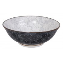 Bowl Ramen Sakura 19.7x7cm 1000ml Grey/Black