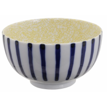 Okonomi Bowl Tokusa with Yellow Crackle 13x7.8cm 550ml