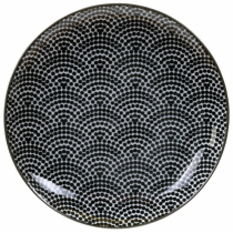 Nippon Black Plate 16x2cm Dots