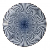 Sendan Blue Plate Round 21.5x3cm
