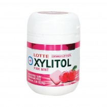 LOTTE Xylitol Bottle Pink Mint Sugar Free Gum