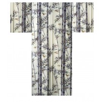 Mens Yukata - Bamboo & Sparrow - White