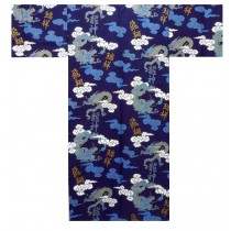 Mens Yukata - Dragon & Cloud - Navy