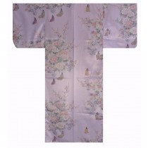 Ladies Polyester Kimono - Little Princess & Flowers - Pink