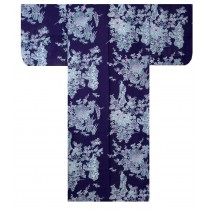 Ladies Yukata - Peony & Beauty - Navy