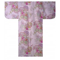 Ladies Kimono - Colorful Circles - Pink