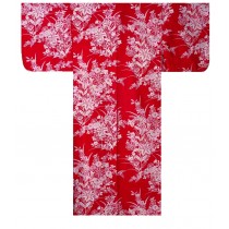 Ladies Yukata - Lily - Red