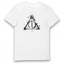 Harry Potter Deathly Hallows T-shirt White Medium