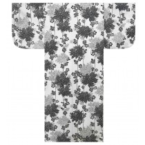 Ladies Yukata - White Chrysanthemum - White
