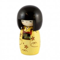 Kokeshi Doll - Child Yellow