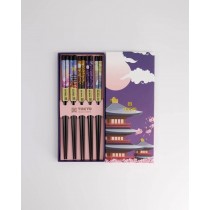 Chopstick Set Purple Temple