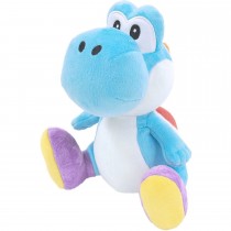 Super Mario: All Star Yoshi - Light Blue Yoshi Plush 7"