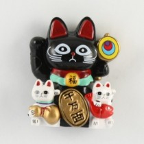 Magnet Lucky Cat (Black)