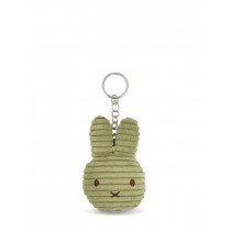 Miffy - Plush Keychain - Flat Corduroy Olive Green 4 Inches