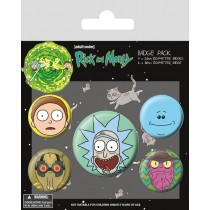 RICK AND MORTY - Badge Pack - Heads